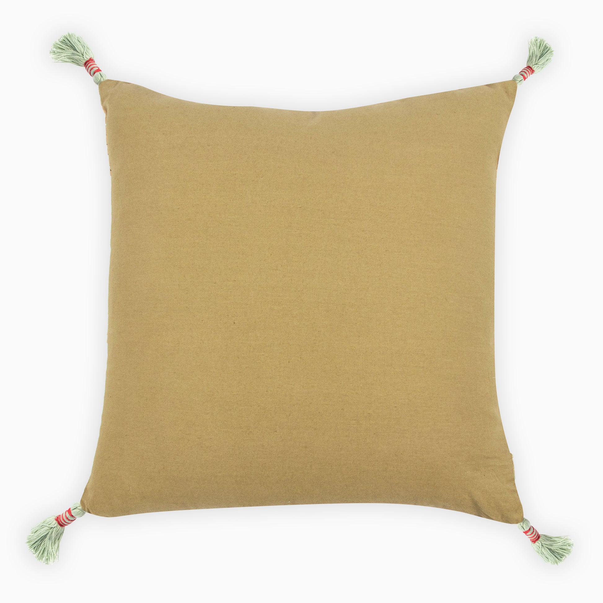 Tyche Embroidered Cushion Cover with Tassels | Houmn