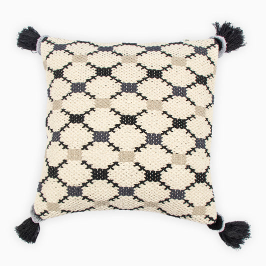 Talos Woven Cushion Cover with Tassels | Houmn