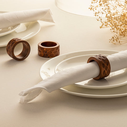 Winceyyete 4 pcs Hammer Napkin Rings | Houmn