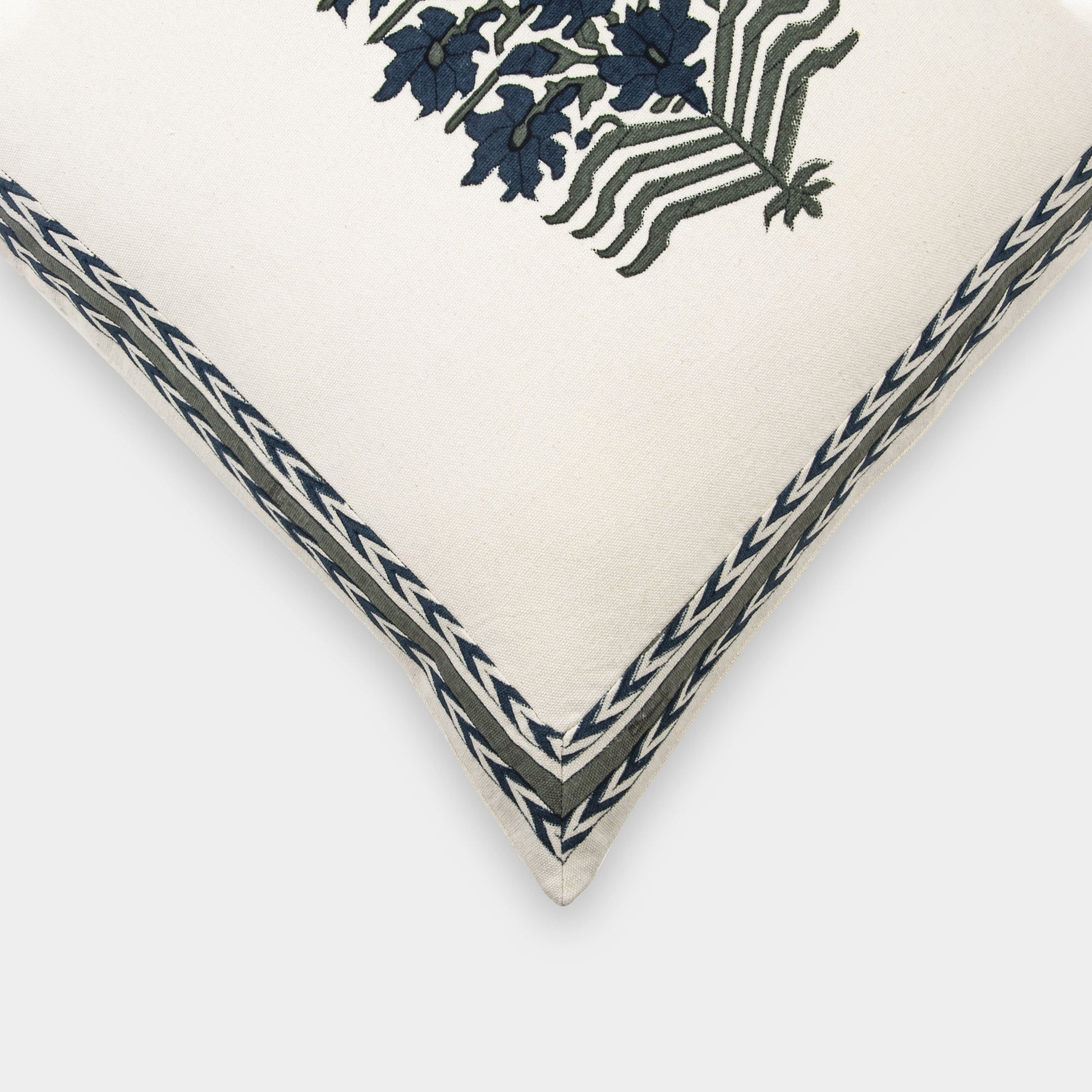 Areca Block Printed Cushion Cover | Houmn