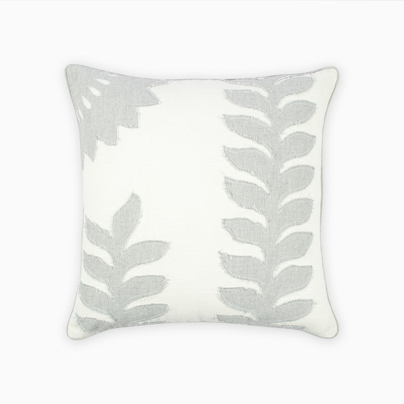 WILD CHERRY EMBROIDERED COTTON CUSHION COVER
